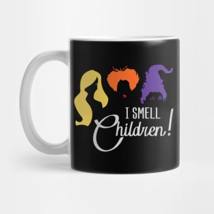 I Smell Children Shirt for Women Sanderson Sisters Hocus Pocus Funny Classic Print Halloween Fall Mug